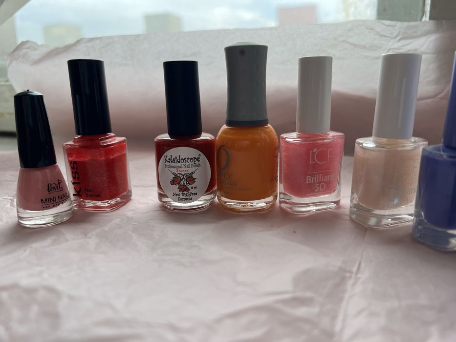 Набір лаків лак для нігтів червоний рожевий orly lcf