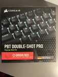 Corsair PBT Double-Shot Pro Keycap Mod Kit origin red