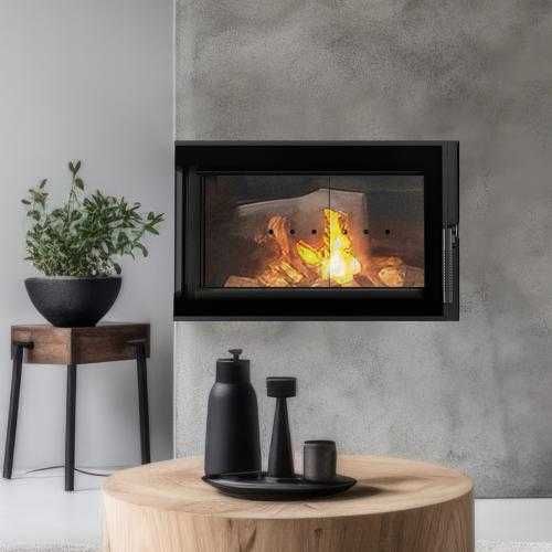 Kominki Kamko – wkład narożny Kratki Simple stalowy 6kW + zabudowa.