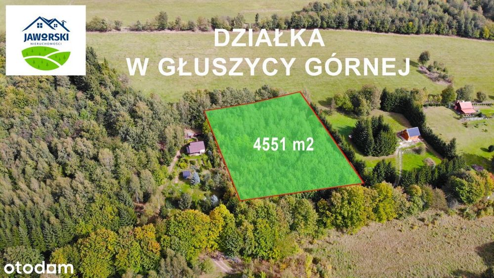 Nowa Niższa Cena-Działka budowlana -Głuszyca Górna