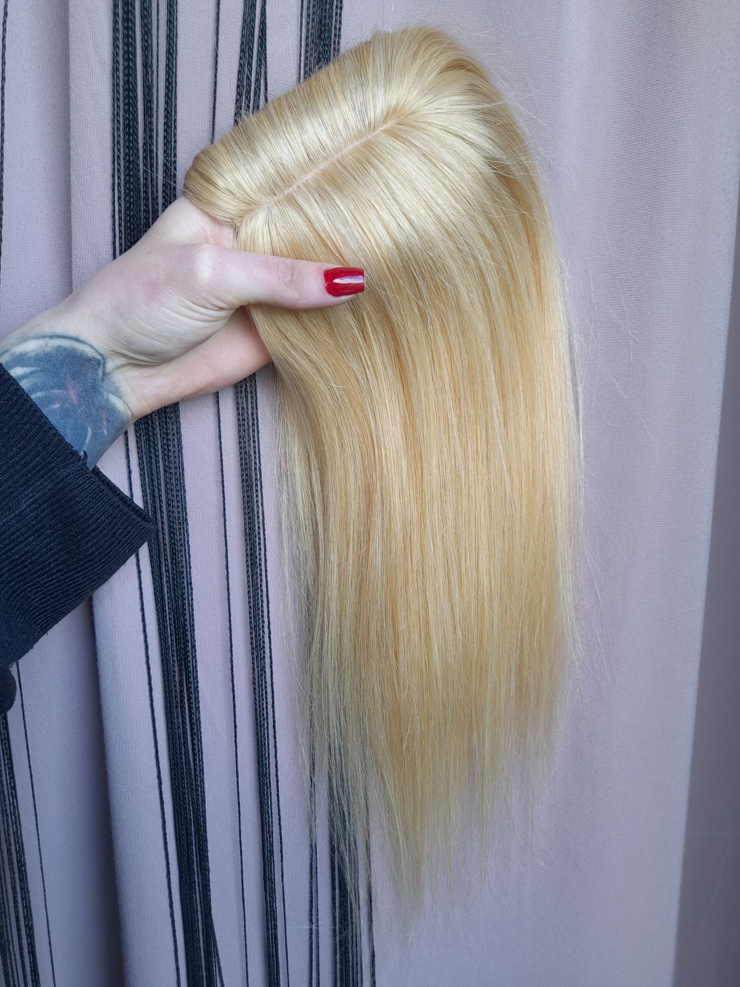 Topper natutalny sloneczny blond 100% naturalny włos.