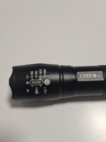 Ліхтарик тактичний з led лінза на акумулятори