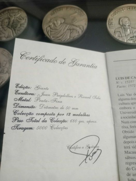 Medalhas prata fina por mares nunca dantes navegados