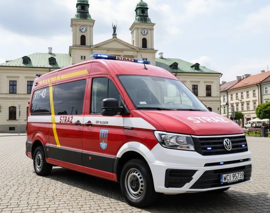 Volkswagen CRAFTER Straż Pożarna  4x4 Straż Strażacki Pożarniczy Ciechanów Zabudowy Specjalne