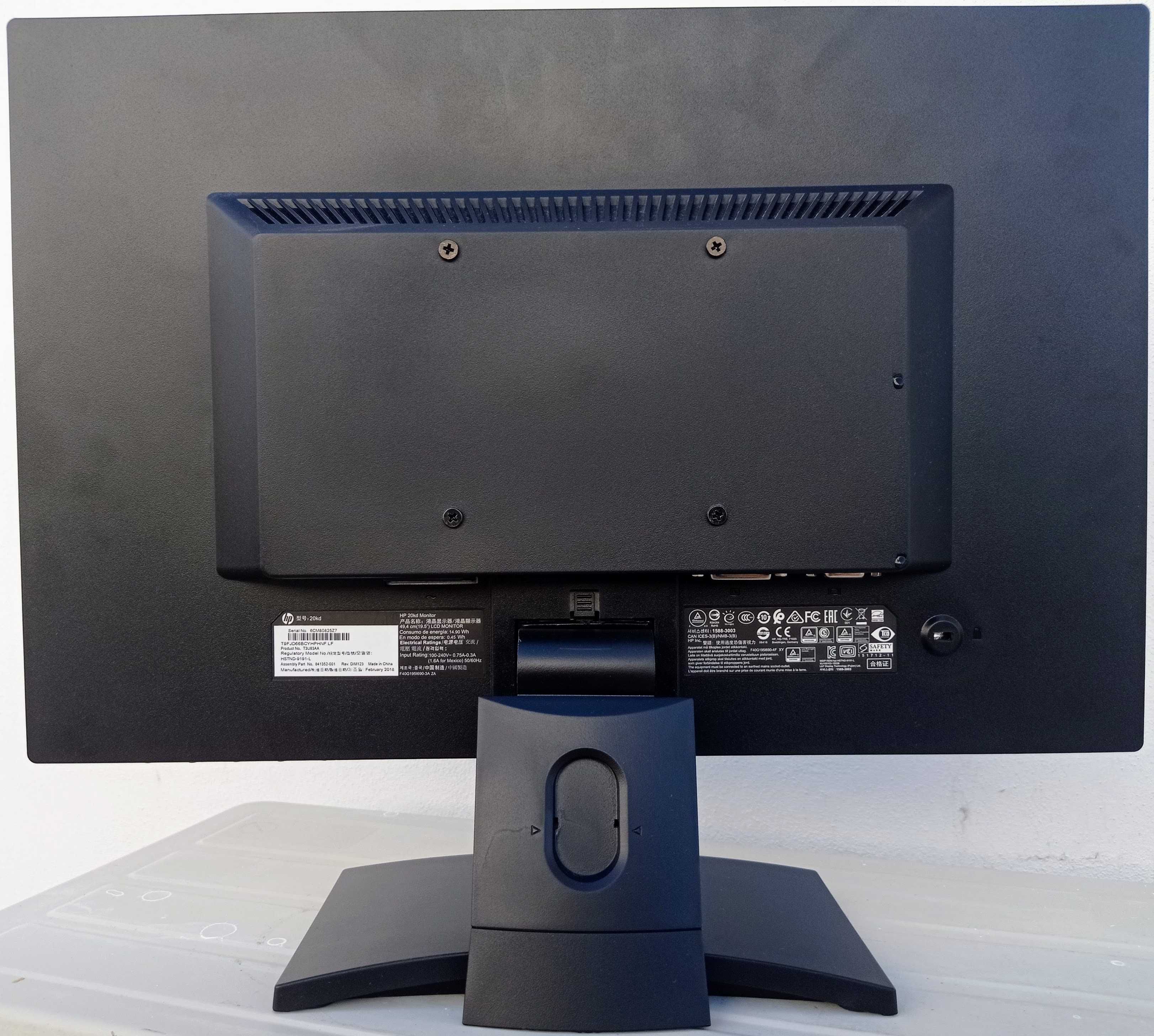 Monitor 20" HP 20kd, LED IPS