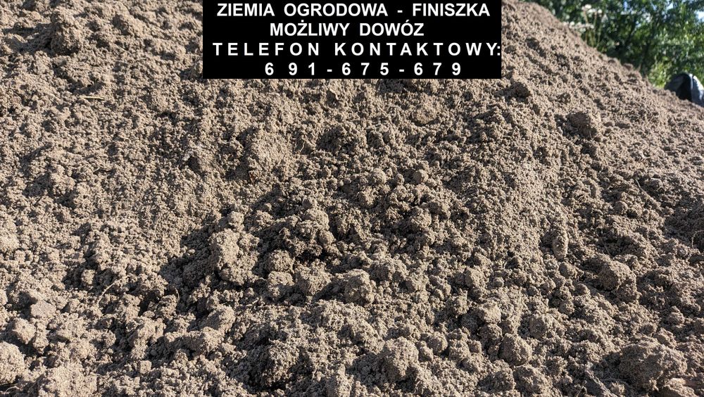 Drobna - przesiana ziemia ogrodowa  - finiszka  MOŻLIWY TRANSPORT