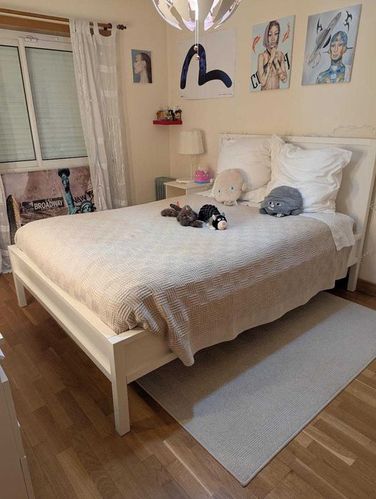 Mobília completa de quarto em branco