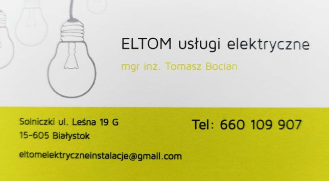 ELEKTRYK - Wykonanie instalacji elektrycznych
