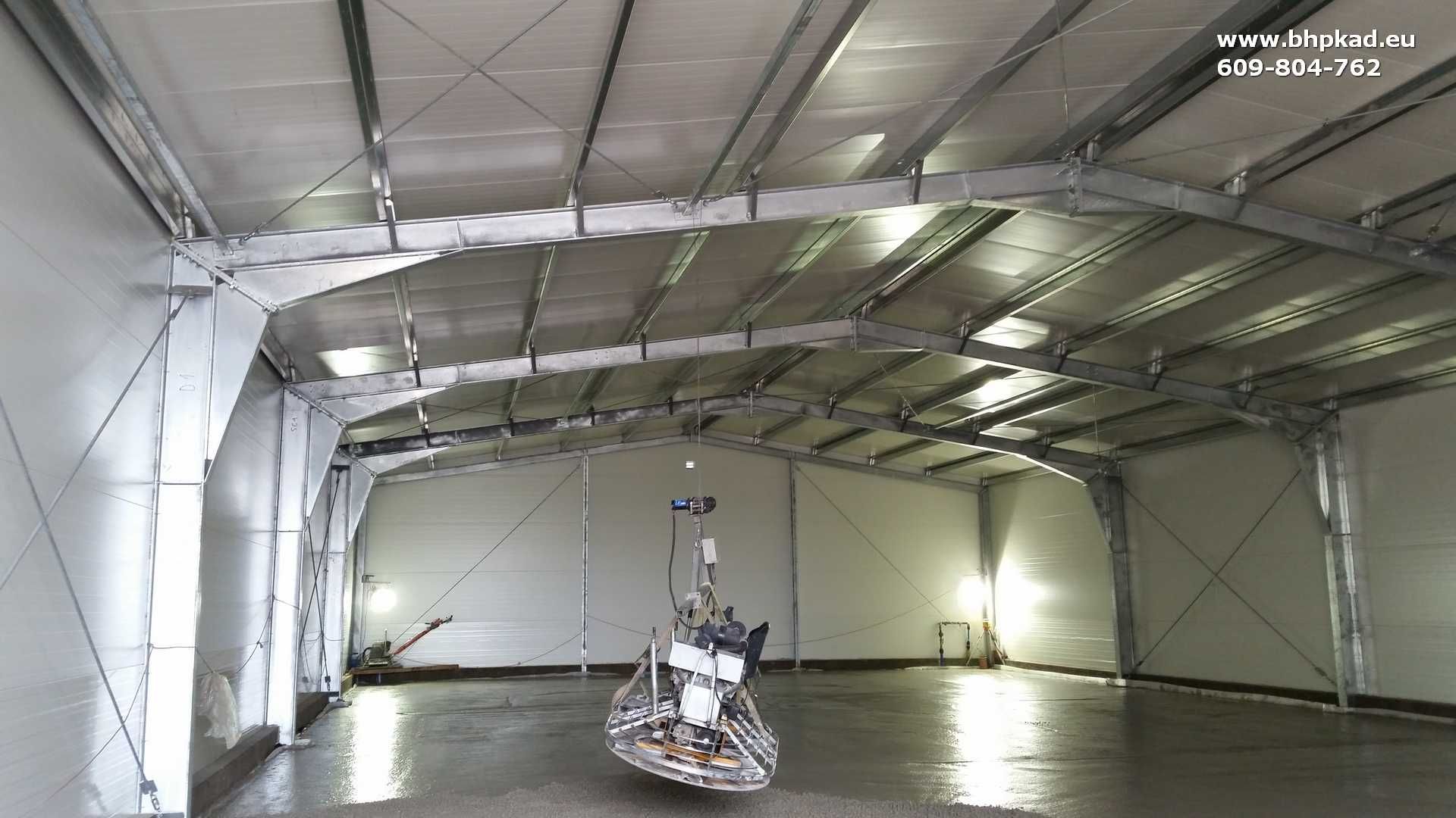 Konstrukcja stalowa. Ocynk. 15x30x4,5m. Producent. BHP KAD. Bartoszyce