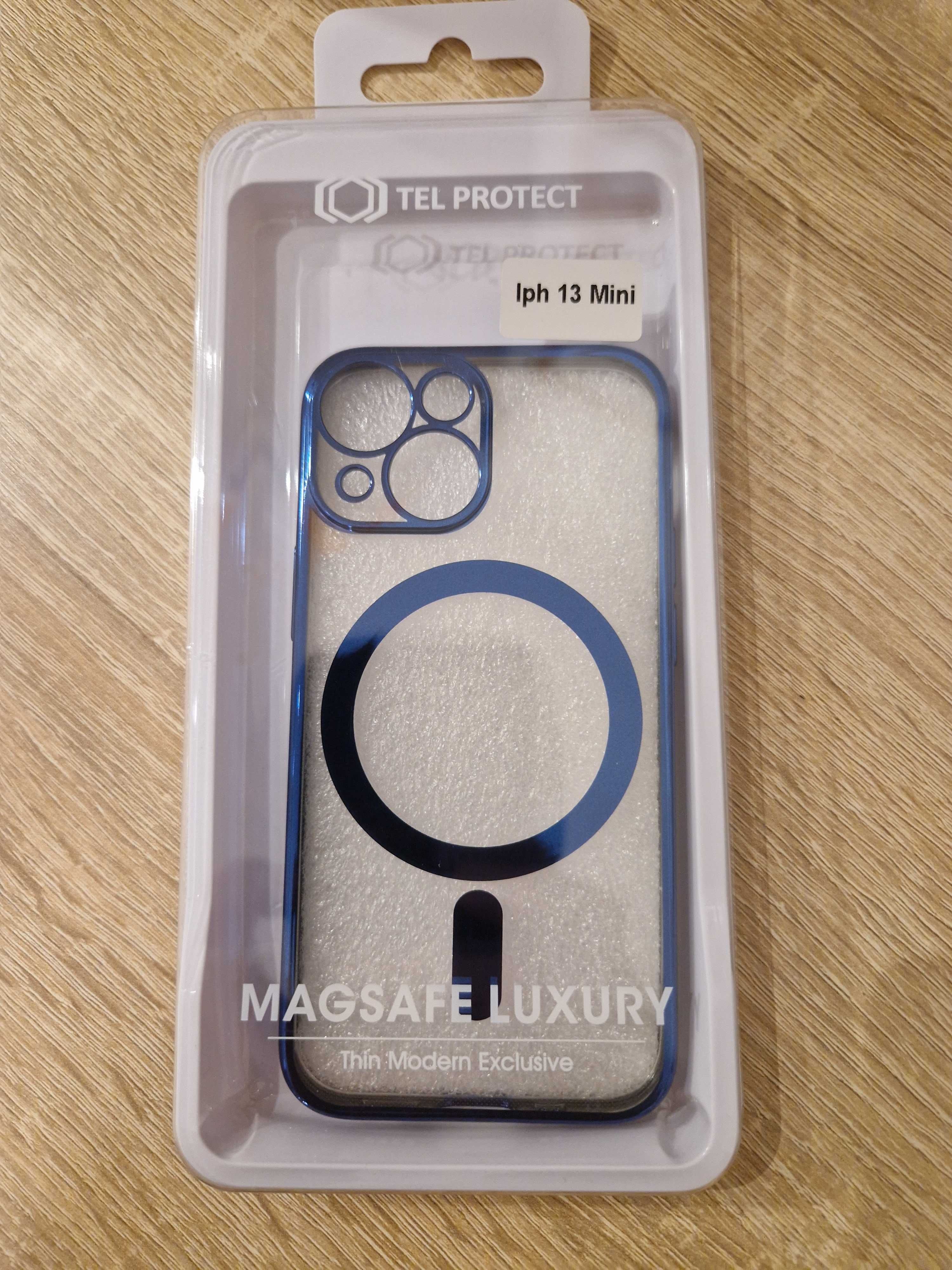 Etui Tel Protect Magsafe Luxury Case do Iphone 13 Mini Granatowy