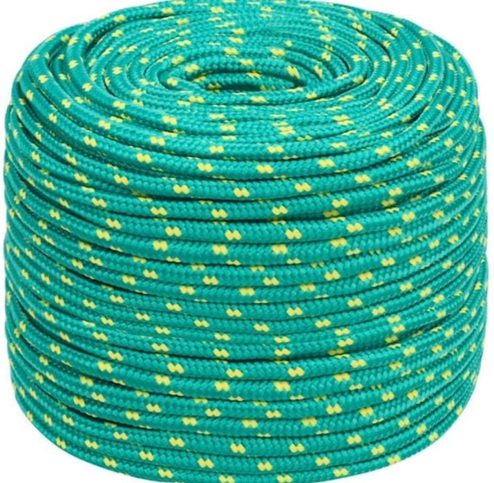 Linka żeglarska lub jak kto woli zielona, 8 mm, 500 m, polipropylen.