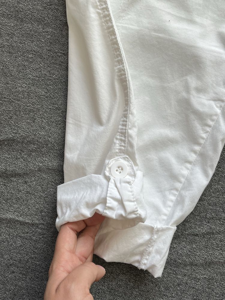 Białe rybaczki podpinane nogawki marki Denim Co rozmiar L