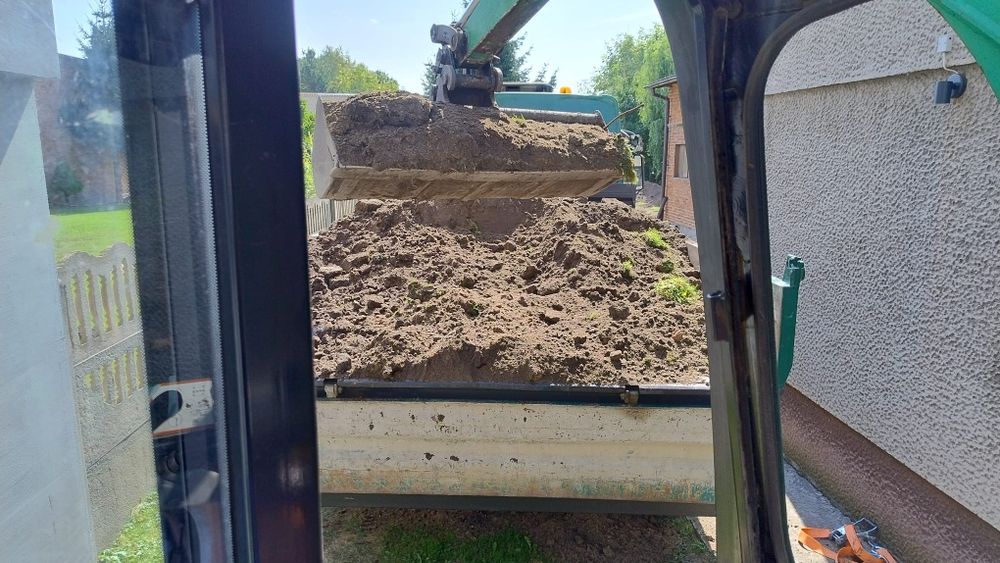 Usługi minikoparka, wywrotką