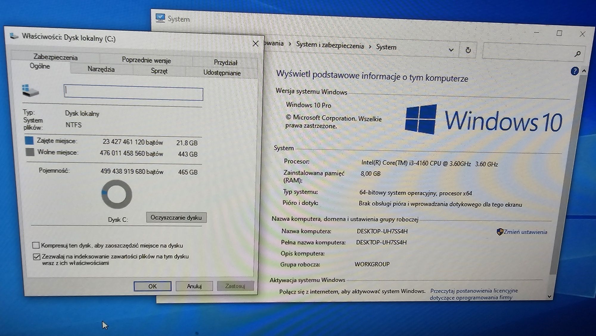 Komputer Stacjonarny Dell Optiplex 7020 / 8Gb ram, 500Gb