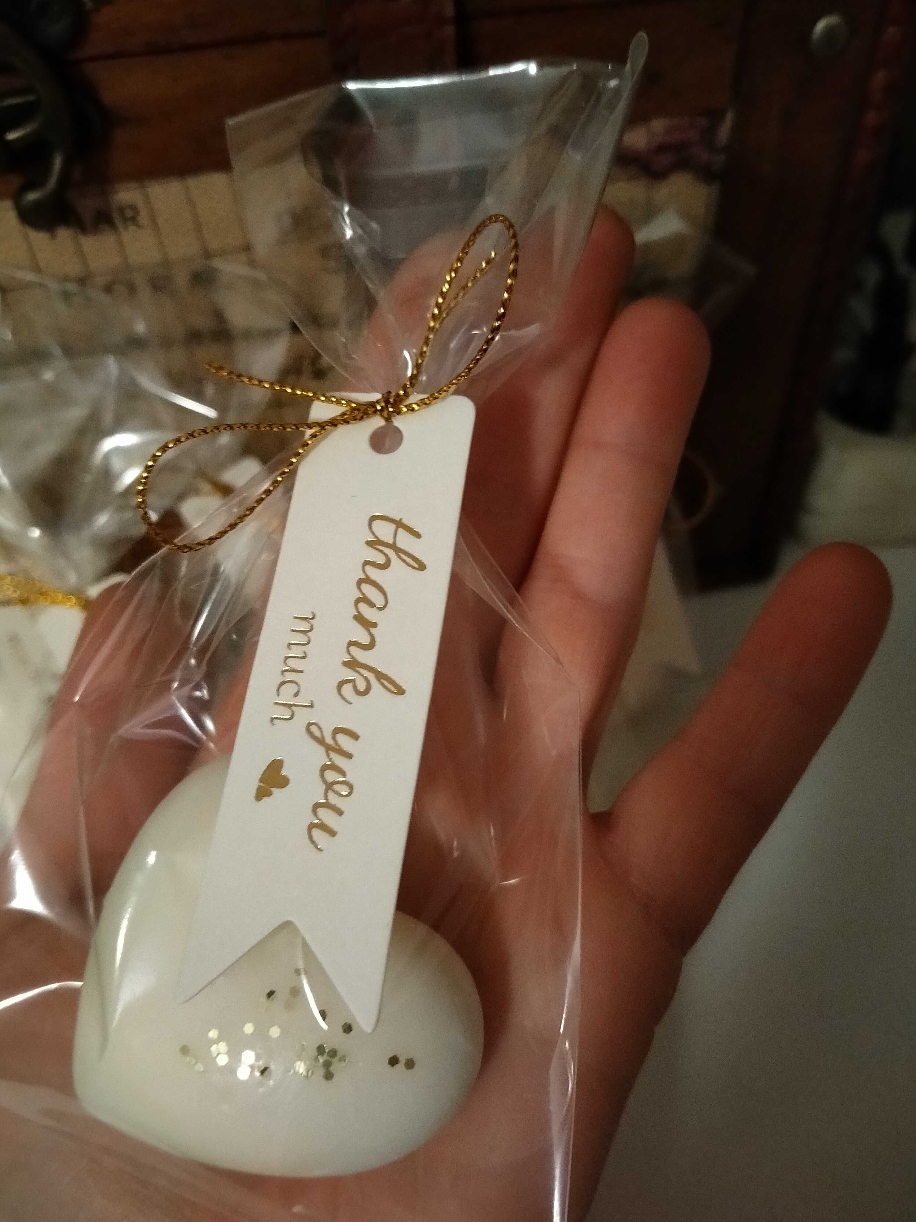 Podziękowania dla gości, klientów, świeca sojowa