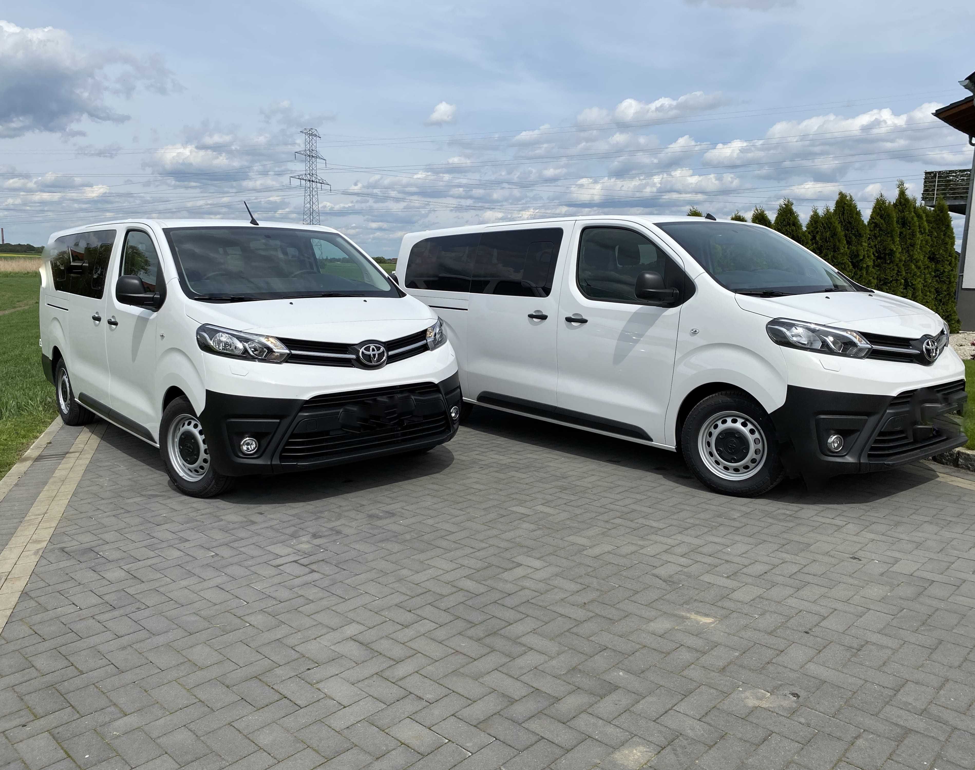 Wynajem Bus 9-os Toyota Proace  Winiety GRATIS wolne terminy wakacje