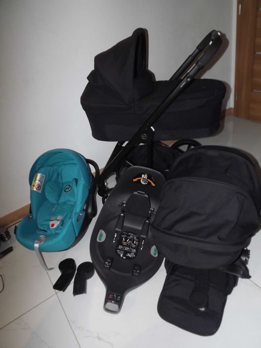 Cybex balios s lux deep black Fotelik cybex z Baza obrotowa cybex z