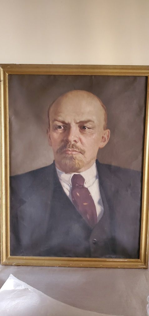Картина маслом Ленин