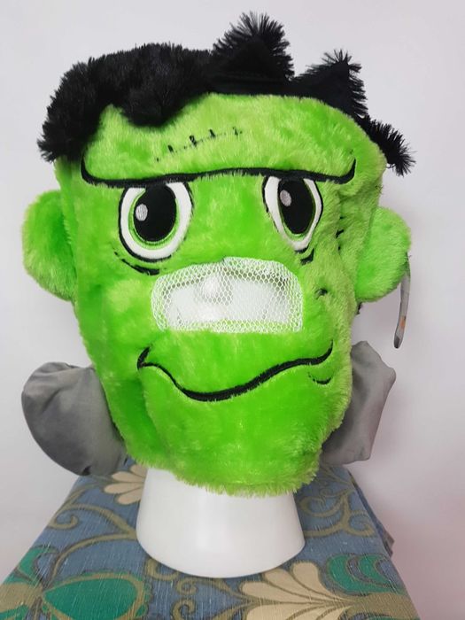 Maska Frankenstein HALLOWEEN pluszowa głowa duża H130