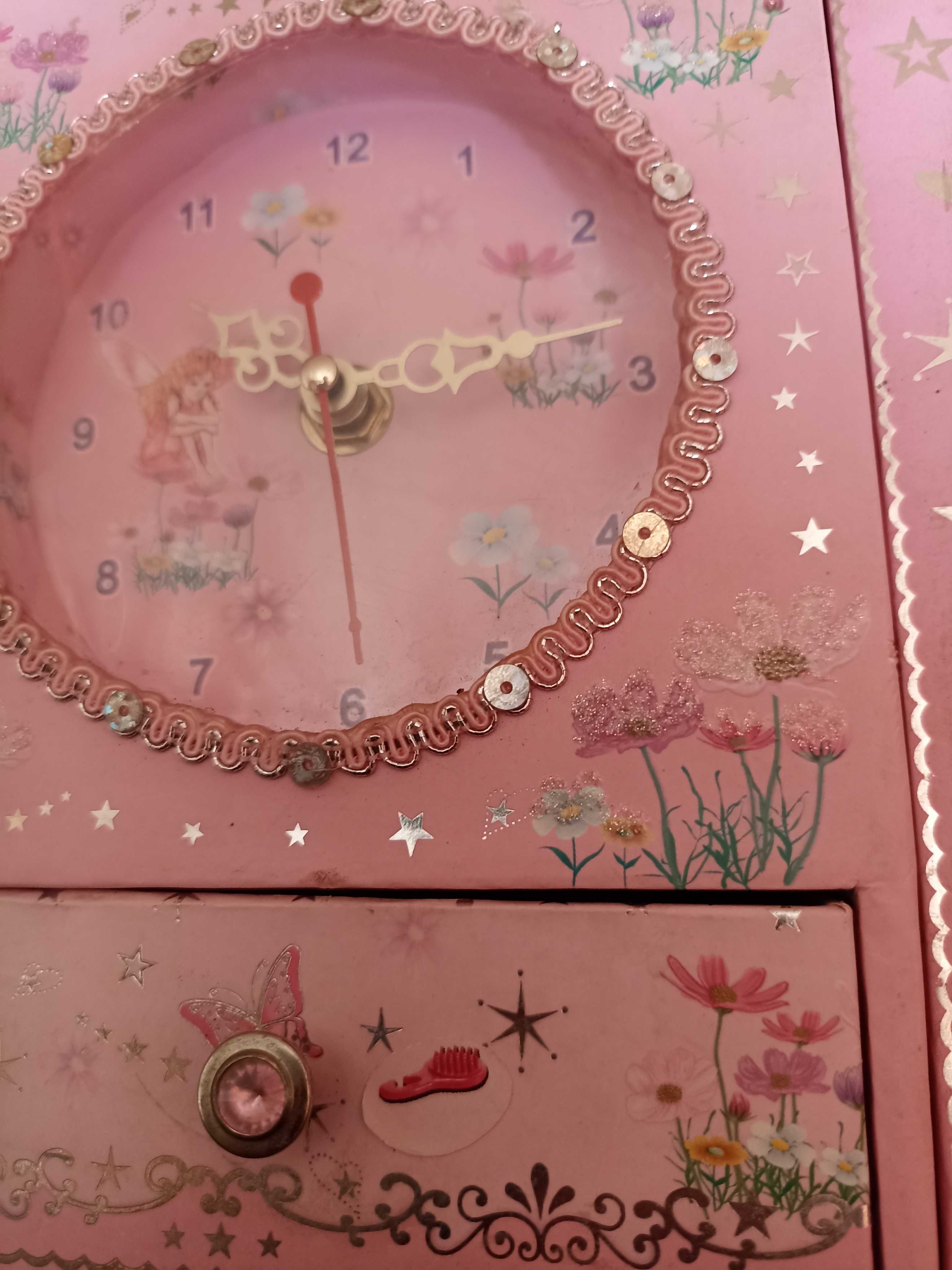 Часы и шкатулка Розовая Фея