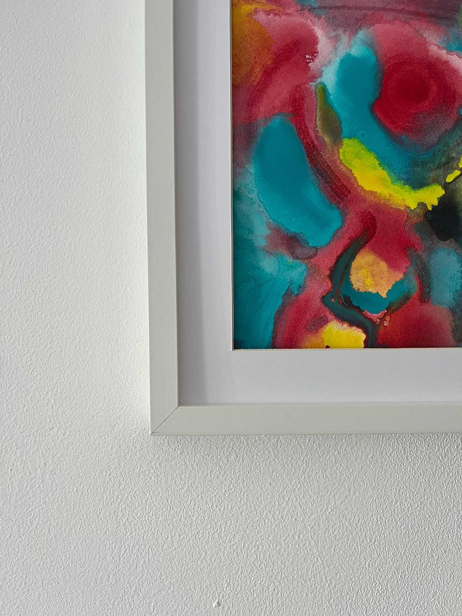 Pintura abstrata em acrílico