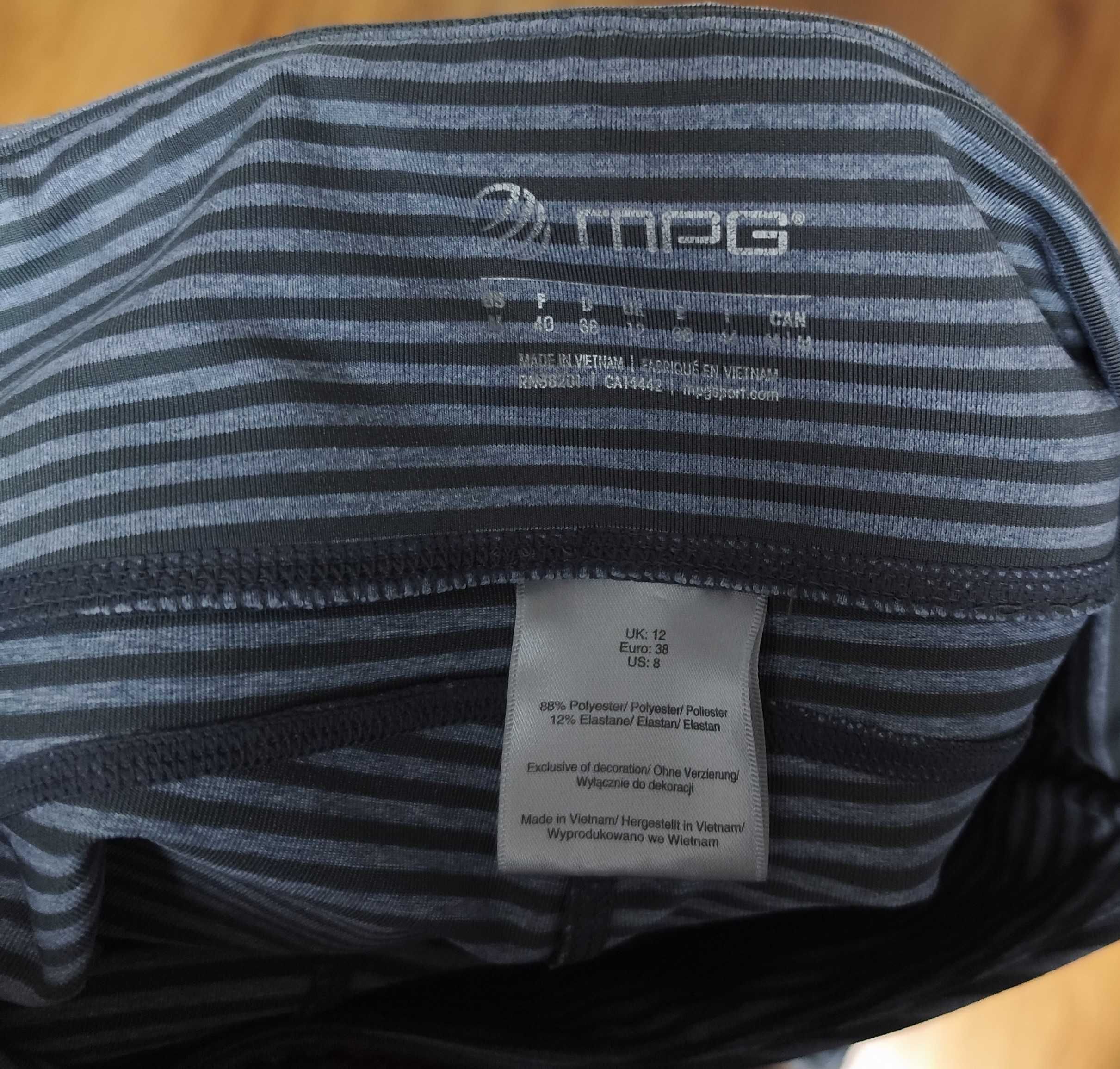 Rybaczki Legginsy sportowe krótkie 3/4 paski fitness elastyczne getry
