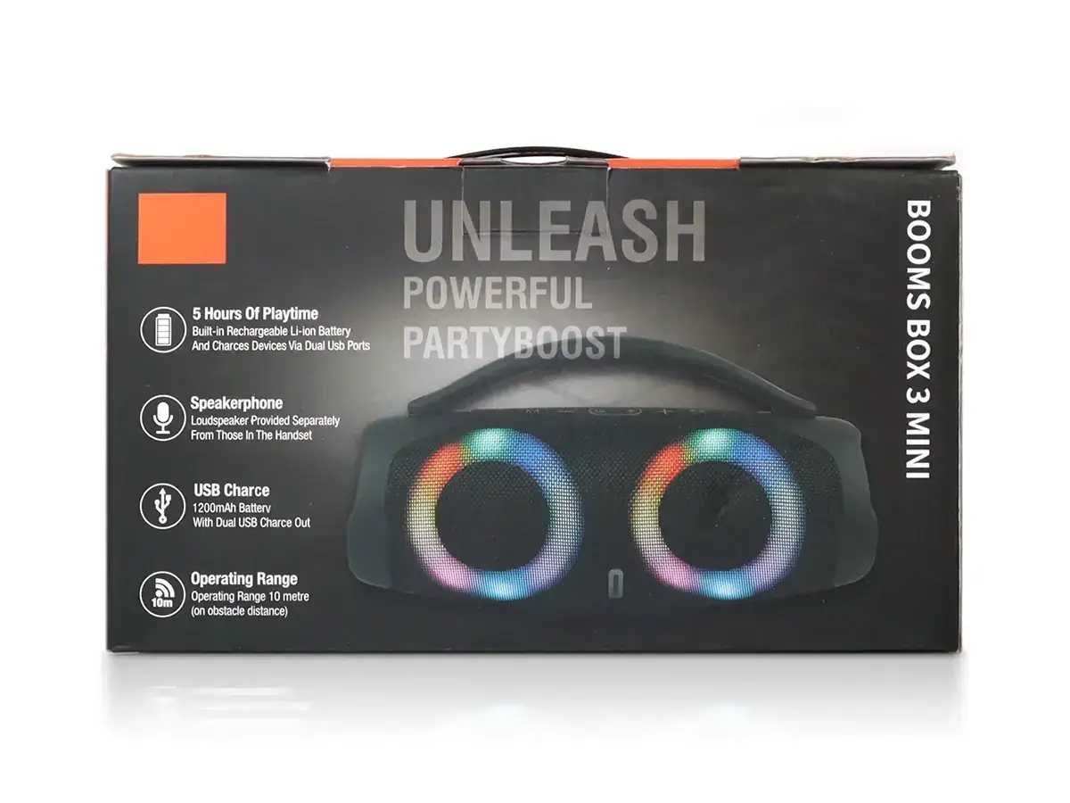 Динамік Bluetooth JВL Boombox 3 Mini RGB B11