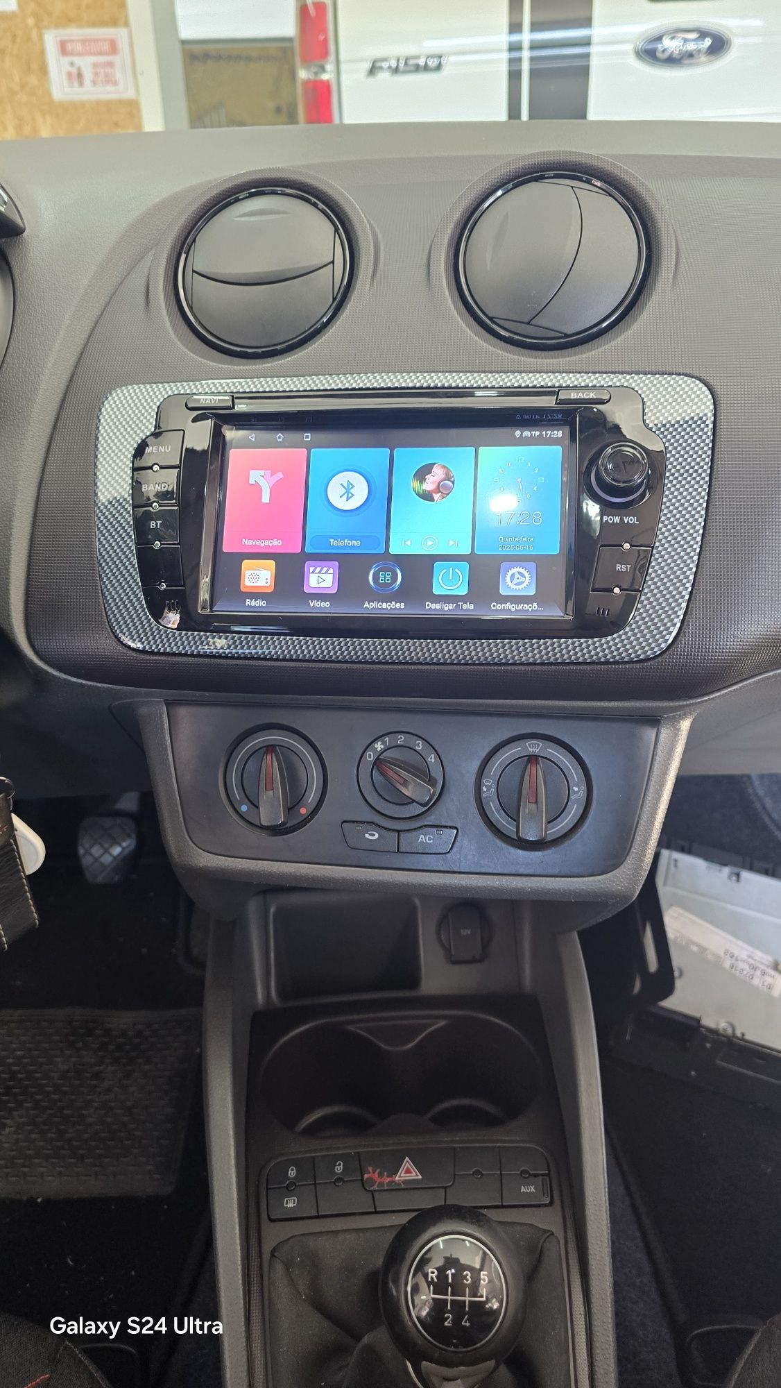 Rádio Seat Ibiza 6J Android 13 com GPS (Novo)