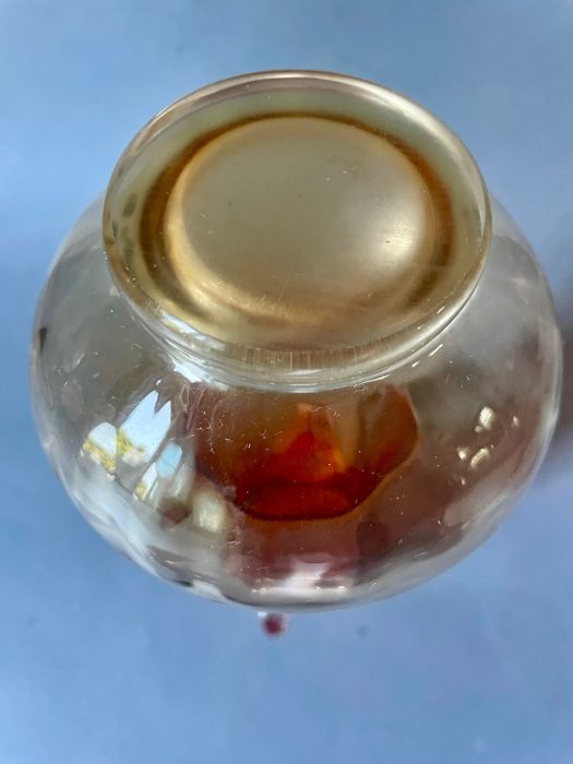 Tarnowiec wazon motylek kolorowe szkło PRL