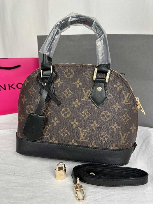 Torba Louis Vuitton alma skórzana brazowa monogram logowana premium