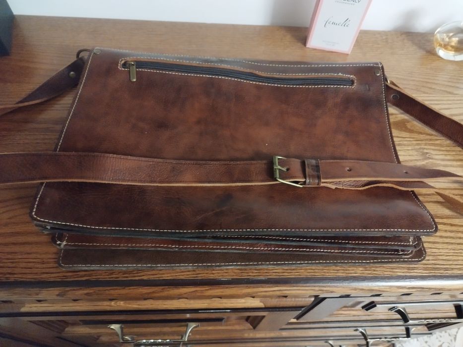 Шкiряна чоловiча сумка