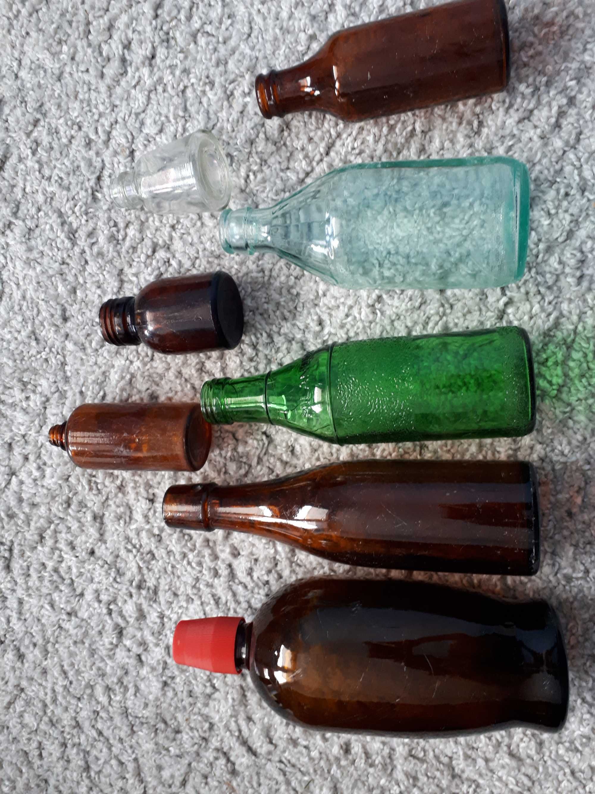 Stare butelki PRL 8sztuk mix