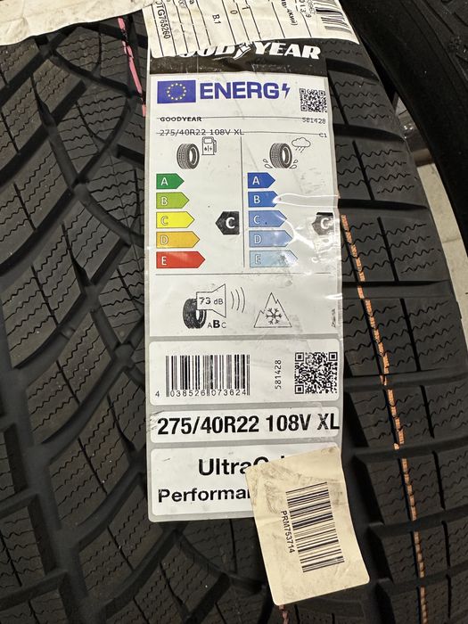 шини нові GoodYear UltraGrip perfomance + 275/40 R22