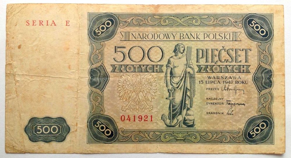 500 zł 1947  -  E  -