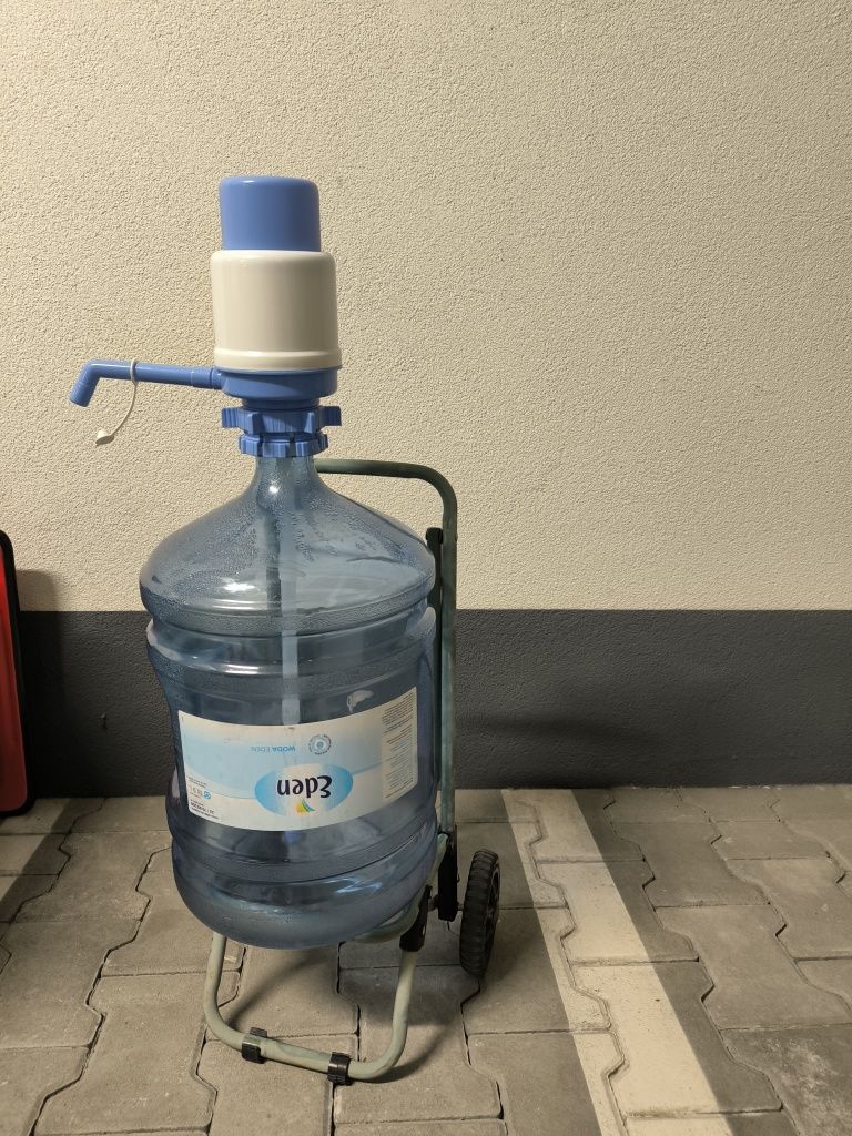 Wózek + Butla EDEN 18,9 z kranem na wodę