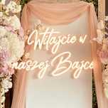 Witajcie w naszej bajce napis led ledon neon