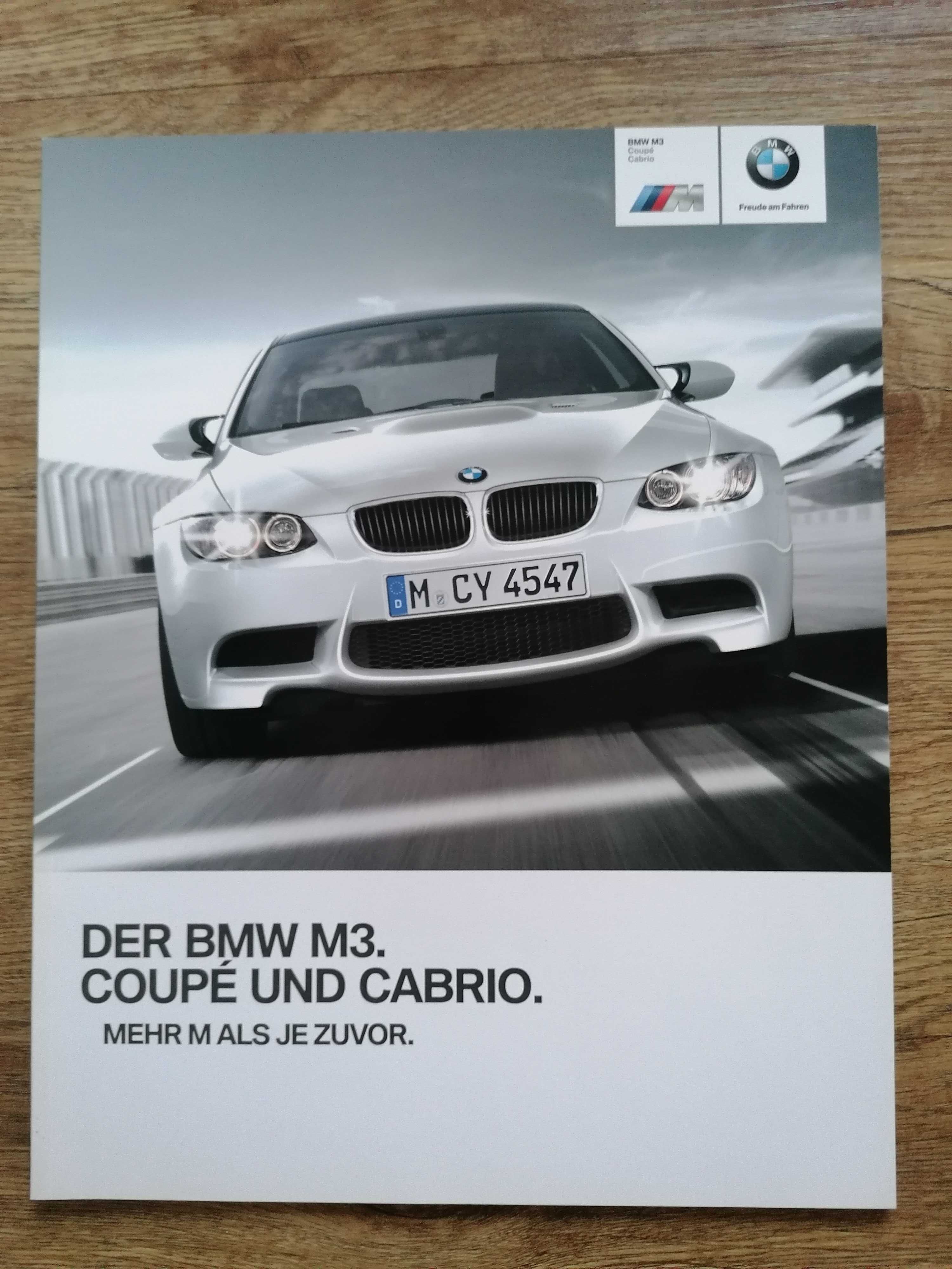 Prospekt BMW M3 E92 E93 Coupe Cabrio