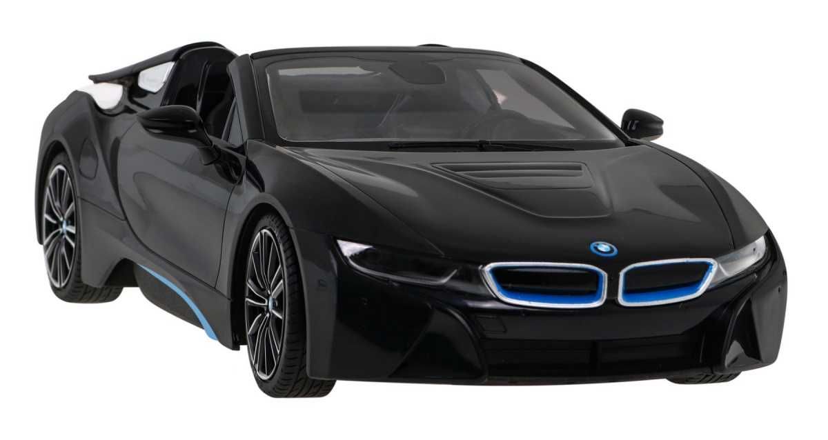 BMW i8 Roadster czarny RASTAR model 1:12 Zdalnie sterowane auto pilot