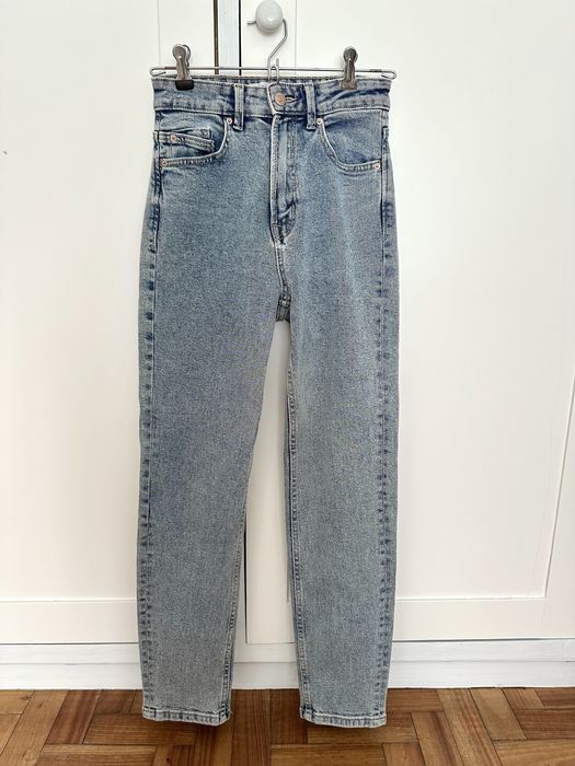 Stradivarius calças jeans mom slim