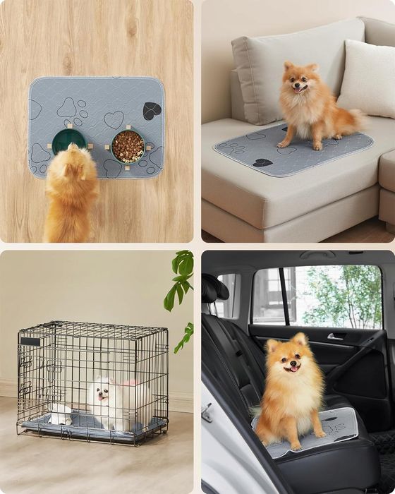 Zmywalne Podkłady/Dywany Dla Psów Chłonne 61 x 46 cm Zestaw 2 sztuk