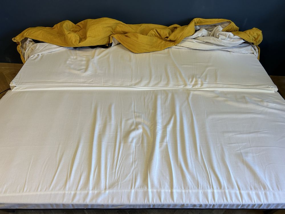 Łóżko rozkładane Sofa Kanapa Ikea Nyhamn sprężyny kieszeniowe
