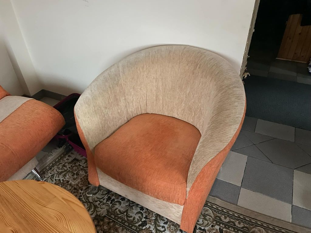 Wersalka fotele zestaw.