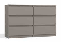 Duża Komoda M6 120 MALWA 120 cm 6 szuflad Kolor: GLINA, KASZMIR