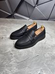 Лоферы Кожаные мужские чёрные LORO PIANA All Black! Натуральная КОЖА!