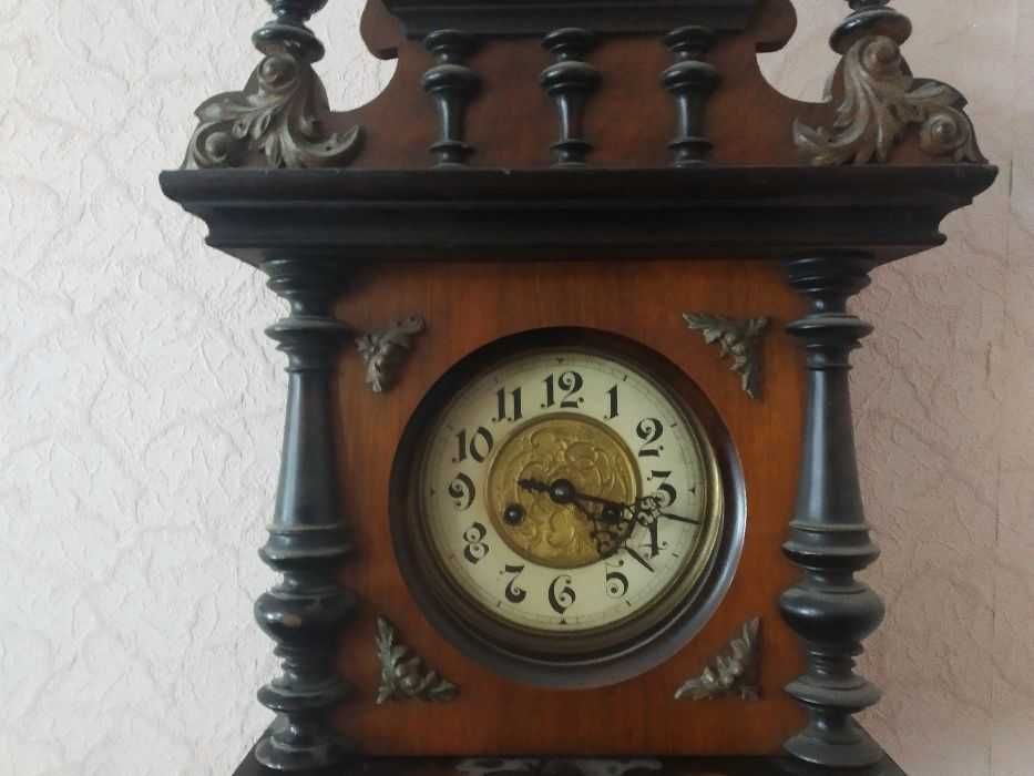Большие Старинные настенные часы Gustav Becker G.B. SILESIA Германия