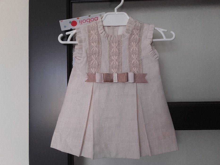 Nowa sukienka len i bawełna 68 przywieziona z Hiszpanii