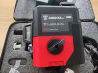 DEKO LL12-HVG czerwony laser 360 nowy samopoziomujący zestaw