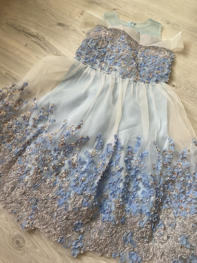 Сукня святкова, сукня голуба