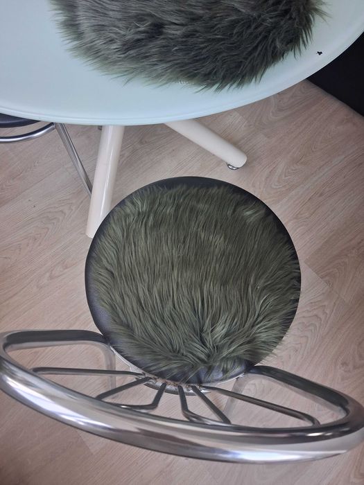 Подушки на стілець хутро 4шт