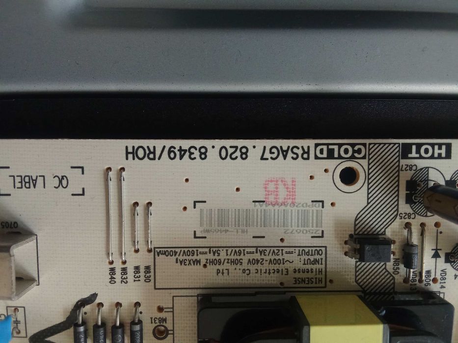 Fonte e mainboard TV Hisense 43 polegadas - Conjunto 04